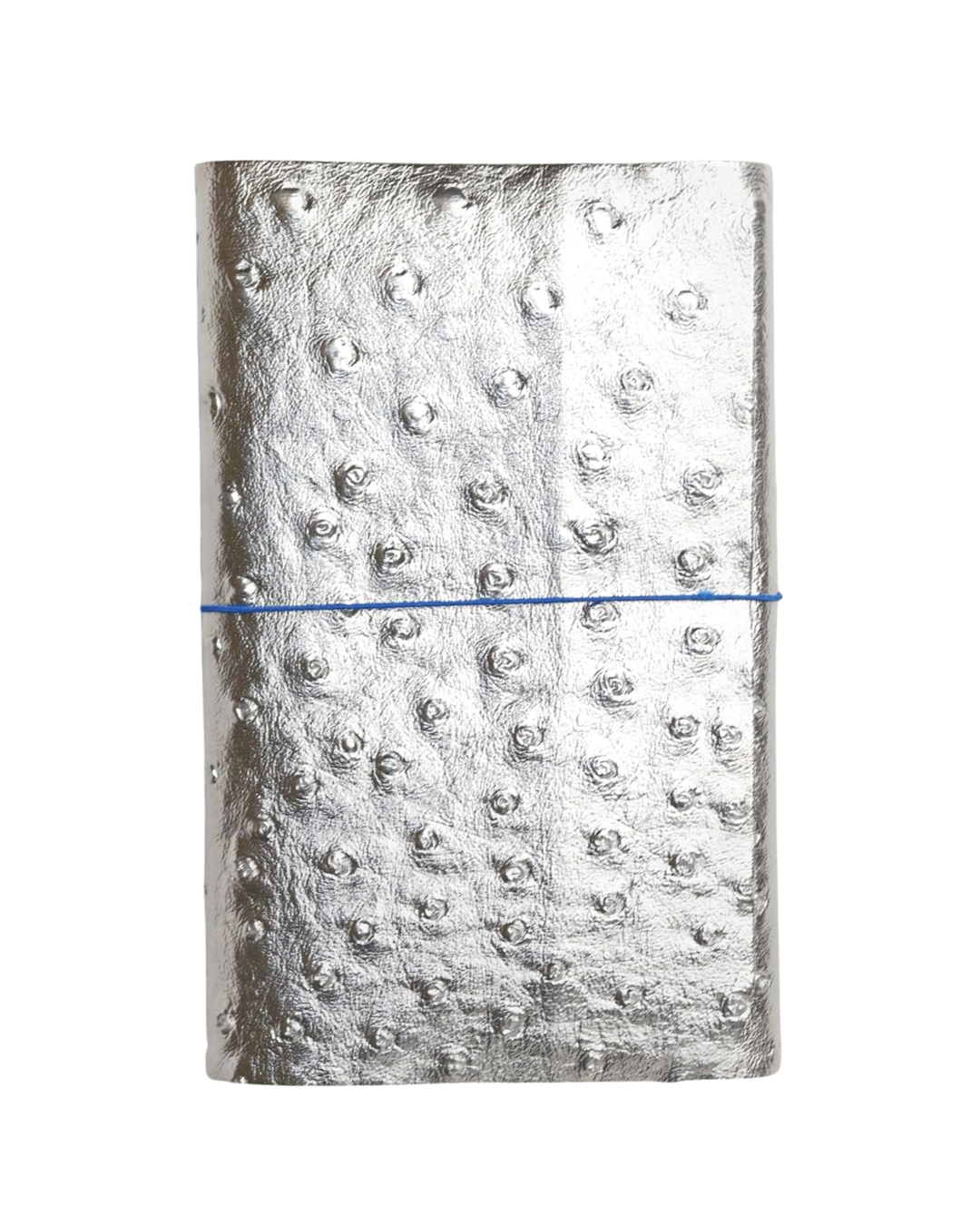 Silver Ostrich Pocket size Journal Holder